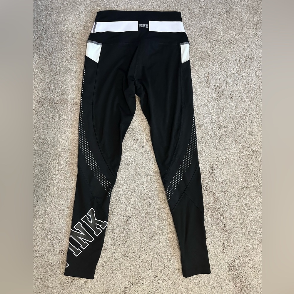 Victorias Secret Pink Ultimate Leggings Black Small Pockets